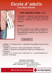 Cartell curs valencià oral (C1)
